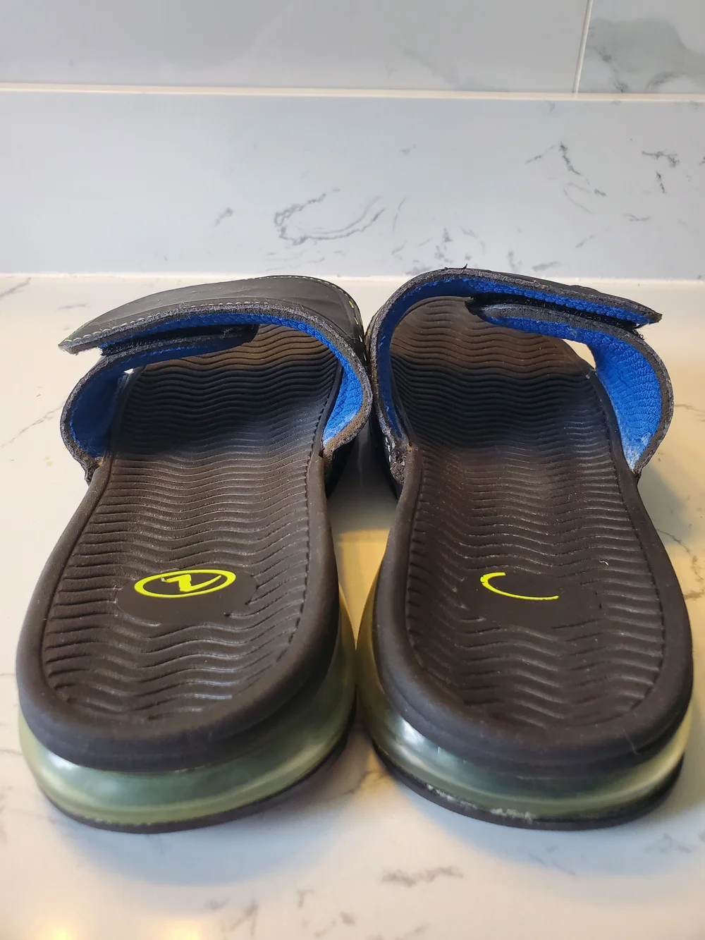 Athletic Works O2 Air adjustable slide Sandals boys size 3/4